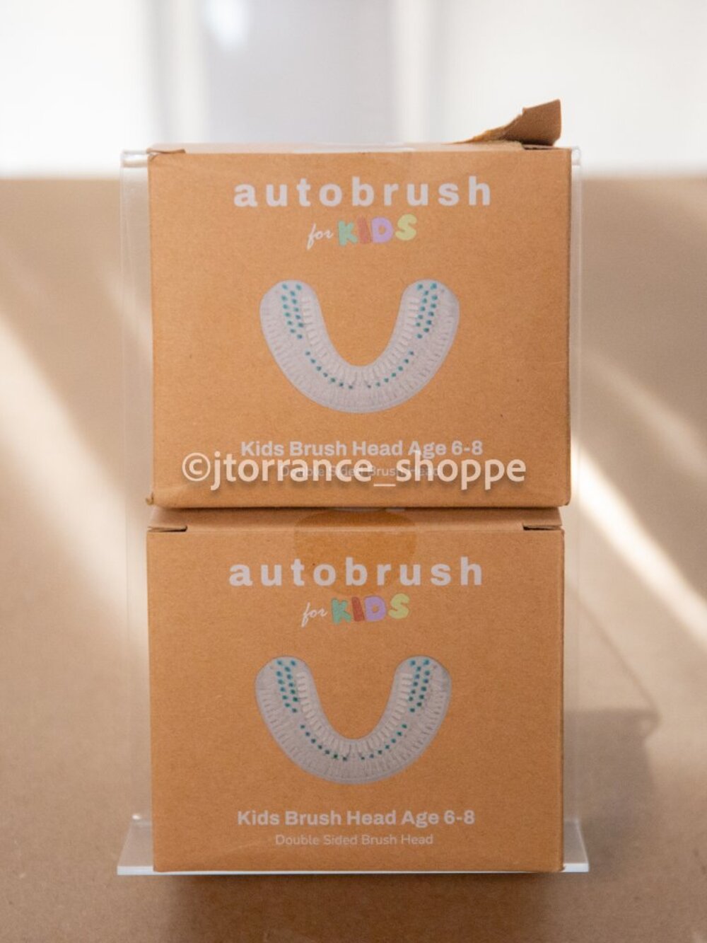 Autobrush For Kids Brush Head Double Sided Ages 6-8 Set of 2